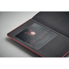 Vue Carnet A5 en papier recyclé - Grow de couleur rouge| Krokrodeal