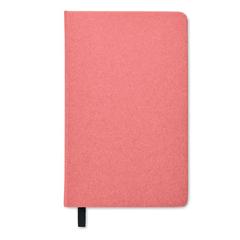 Vue Carnet A5 en papier recyclé - Grow de couleur rouge| Krokrodeal