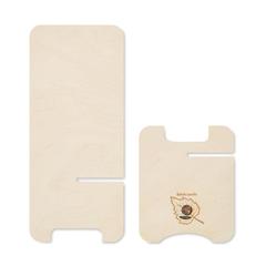 Vue Support de téléphone en bouleau - Grouw stand de couleur marron| Krokrodeal