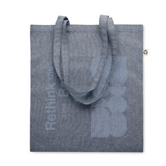 Vue Sac shopping anses longues - Abin de couleur bleu| Krokrodeal