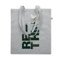 Vue Sac shopping anses longues - Abin de couleur gris| Krokrodeal