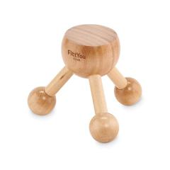 Vue Masseur à main en bois - Assa de couleur marron| Krokrodeal