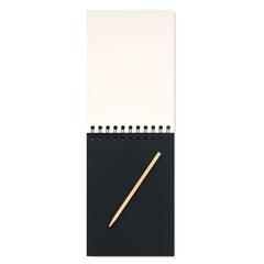 Vue Carnet de papier à gratter - Black de couleur marron| Krokrodeal