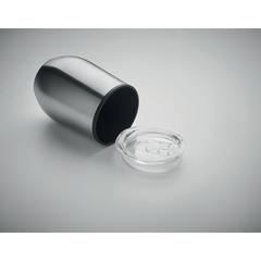 Vue Tasse double paroi 350 ml - Chin chan de couleur gris| Krokrodeal