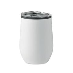 Vue Tasse double paroi 350 ml - Chin chan de couleur blanc| Krokrodeal