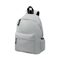 Vue Sac à dos polyester RPET 600D - Bapal+ de couleur gris| Krokrodeal
