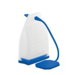 Vue Filtre à thé en silicone - Flaby de couleur bleu| Krokrodeal