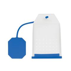 Vue Filtre à thé en silicone - Flaby de couleur bleu| Krokrodeal
