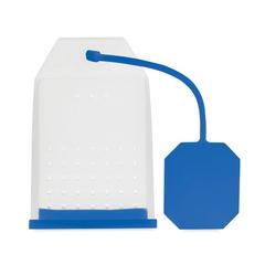 Vue Filtre à thé en silicone - Flaby de couleur bleu| Krokrodeal