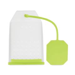 Vue Filtre à thé en silicone - Flaby de couleur vert| Krokrodeal