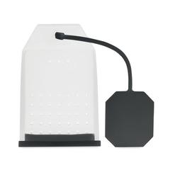 Vue Filtre à thé en silicone - Flaby de couleur noir| Krokrodeal