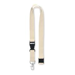 Vue Lanyard coton 20mm - Lannycot de couleur marron| Krokrodeal