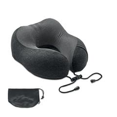 Vue Oreiller de voyage en RPET - Bantal de couleur gris| Krokrodeal