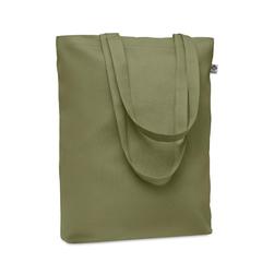 Vue Sac shopping en toile 270 gr/m - Rassa+colour de couleur vert| Krokrodeal