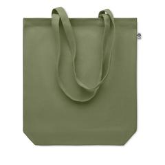 Vue Sac shopping en toile 270 gr/m - Rassa+colour de couleur vert| Krokrodeal