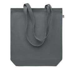 Vue Sac shopping en toile 270 gr/m - Rassa+colour de couleur gris| Krokrodeal