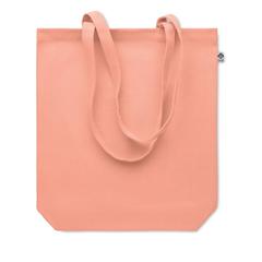 Vue Sac shopping en toile 270 gr/m - Rassa+colour de couleur orange| Krokrodeal