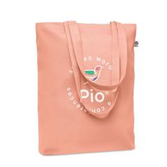 Vue Sac shopping en toile 270 gr/m - Rassa+colour de couleur orange| Krokrodeal