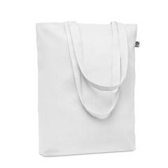 Vue Sac shopping en toile 270 gr/m - Rassa+colour de couleur blanc| Krokrodeal
