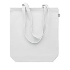 Vue Sac shopping en toile 270 gr/m - Rassa+colour de couleur blanc| Krokrodeal