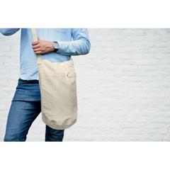 Vue Sac shopping en toile 270 gr/m - Bimba de couleur marron| Krokrodeal
