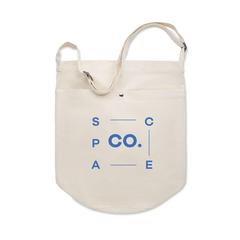Vue Sac shopping en toile 270 gr/m - Bimba de couleur marron| Krokrodeal