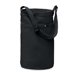 Vue Sac de shopping toile 270 gr/m - Bimba colour de couleur noir| Krokrodeal