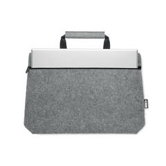 Vue Sac ordinateur feutre RPET - Tapla de couleur gris| Krokrodeal