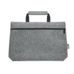 Vue Sac ordinateur feutre RPET - Tapla de couleur gris| Krokrodeal
