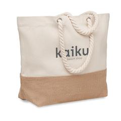 Vue Sac de plage en toile 280 gr/m - Pantai de couleur marron| Krokrodeal