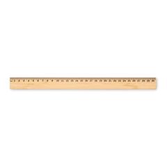 Vue Règle en bambou 30 cm - Baris de couleur marron| Krokrodeal