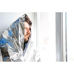 Vue Couverture d'urgence - Help de couleur noir| Krokrodeal