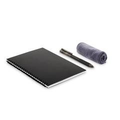 Vue Carnet A5 papier effaçable - Nobuuk de couleur noir| Krokrodeal