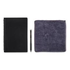 Vue Carnet A5 papier effaçable - Nobuuk de couleur noir| Krokrodeal