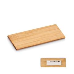 Vue Porte-badge en bambou - Deri de couleur marron| Krokrodeal