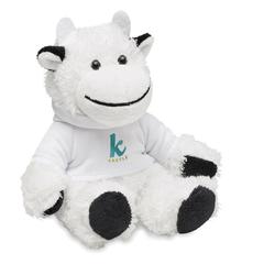 Vue Peluche vache - Manny de couleur blanc| Krokrodeal