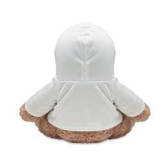 Vue Peluche ourson - John de couleur blanc| Krokrodeal