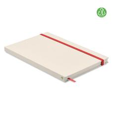 Vue Carnet A5 en carton recyclé - Mito note de couleur rouge| Krokrodeal