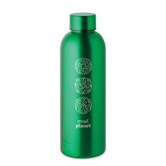 Vue Bouteille en acier inox recyclé - Athena de couleur vert| Krokrodeal