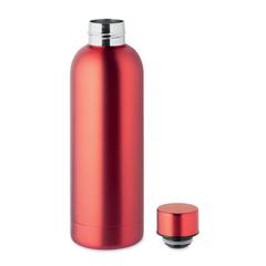 Vue Bouteille en acier inox recyclé - Athena de couleur rouge| Krokrodeal