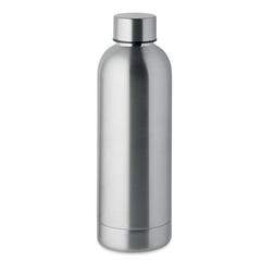 Vue Bouteille en acier inox recyclé - Athena de couleur gris| Krokrodeal