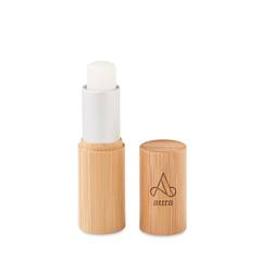 Vue Baume à lèvres en tube bambou - Gloss lux de couleur marron| Krokrodeal