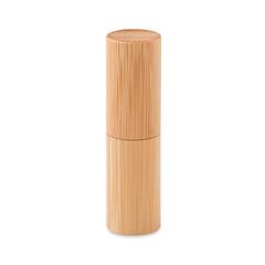 Vue Baume à lèvres en tube bambou - Gloss lux de couleur marron| Krokrodeal