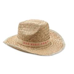 Vue Chapeau de cow-boy en paille - Texas de couleur marron| Krokrodeal