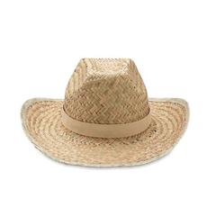 Vue Chapeau de cow-boy en paille - Texas de couleur marron| Krokrodeal
