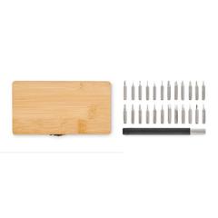 Vue Set d'outils 24 pièces - Bamtool de couleur marron| Krokrodeal