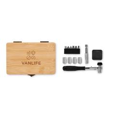 Vue Set d'outils 13 pièces - Furobam de couleur marron| Krokrodeal
