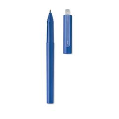 Vue Stylo RPET encre gel bleu - Sion de couleur bleu| Krokrodeal