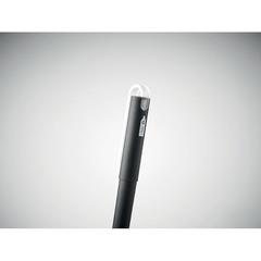 Vue Stylo RPET encre gel bleu - Sion de couleur noir| Krokrodeal