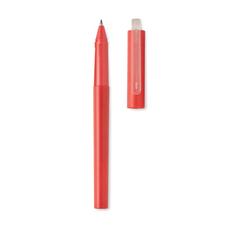 Vue Stylo RPET encre gel bleu - Sion de couleur rouge| Krokrodeal